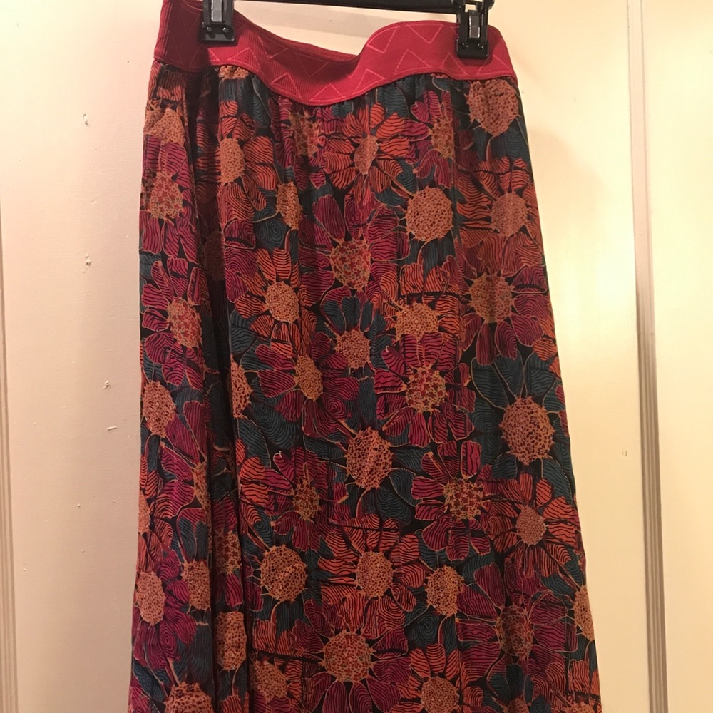 Lularoe midi flowy skirt sz Large NWT